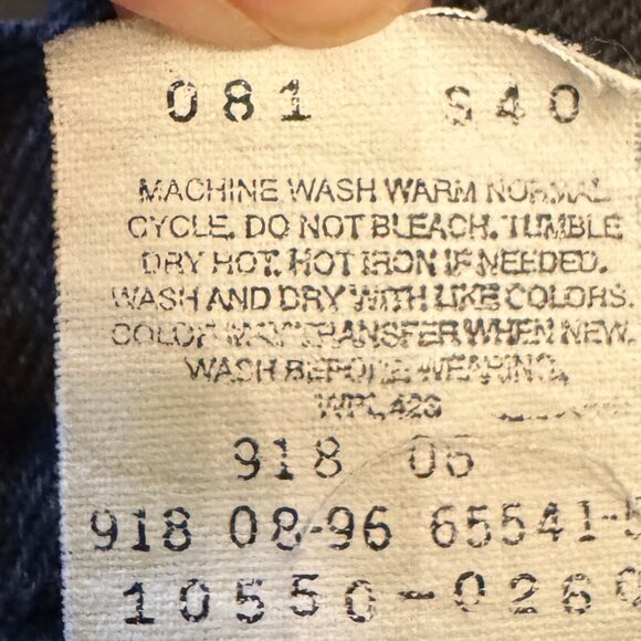 LEVIS 550 Relaxed Fit Tapered Legs Washed Black Jeans Size 7 Medium - Picture 6 of 6